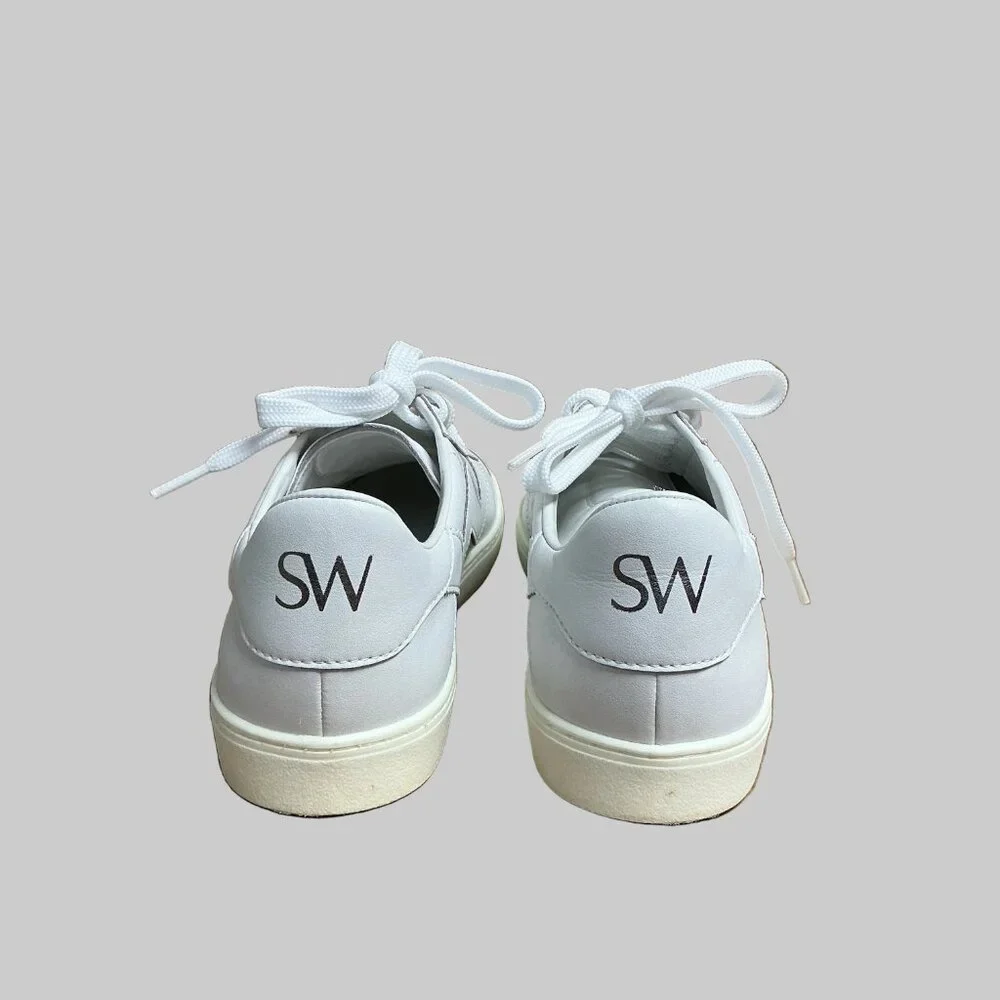 Stuart Weitzman white Daryl sneakers, size 9, LIKE NEW! - Picture 4 of 5